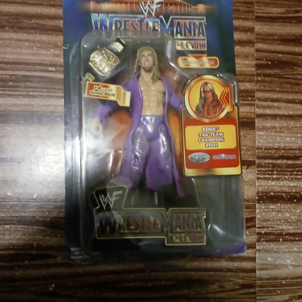 Wwf Edge Champion WrestleMania X-Seven Action Figure Set